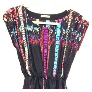 Multi-color stripe dress